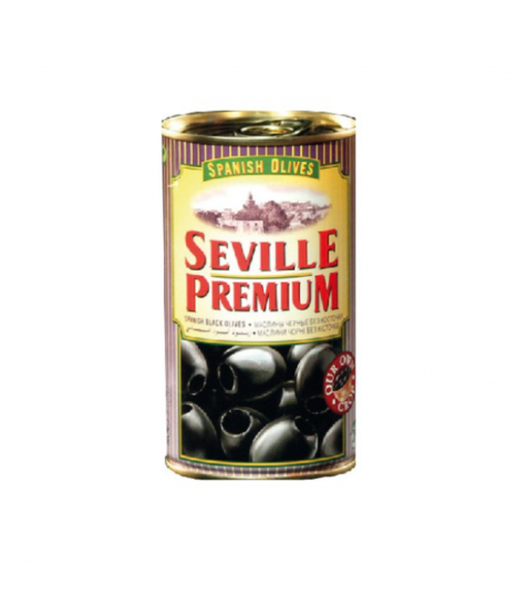 Černé olivy bez pecky Seville premium - plech 350g/150g